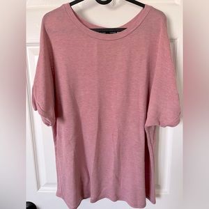 Femme by Tresics pink top with tied sleeve detail